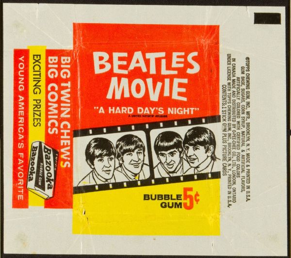1964 Topps Beatles A Hard Day's Night